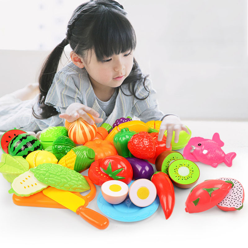 Kids Toys Kitchen Set - Kinderen Fruit- en Groentesnijset voor Kinderen,