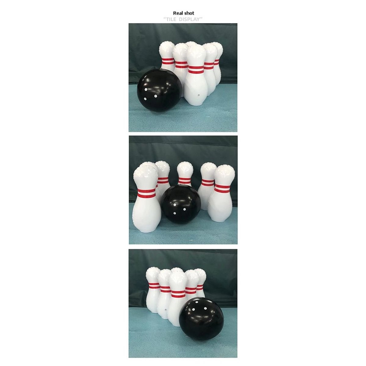 Kids Yard Toys - DANKU! 1 Set Reuze Opblaasbare Bowlingset