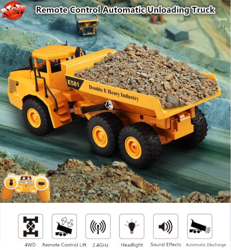 Kids Toys Under 50 - Op afstand bestuurbare kiepwagen RC 1:20